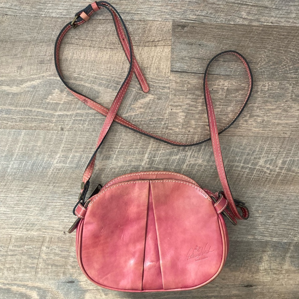 Patricia Nash | Vintage Italian Leather & Suede Embossed Crossbody Purse